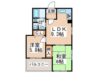 間取図 ロイヤルNILE北田辺