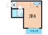 インフィ－ルド甲南 1Rの間取り