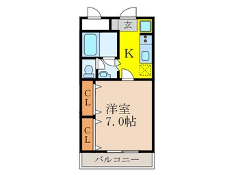 間取図 サンフラッツ新大阪別館