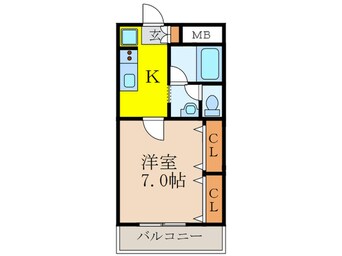 間取図 サンフラッツ新大阪別館
