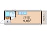 レオ松本 1Rの間取り