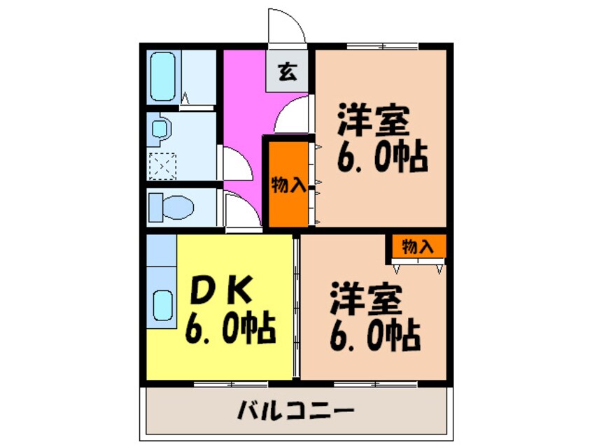 間取図 グリ－ンサイド春名№２