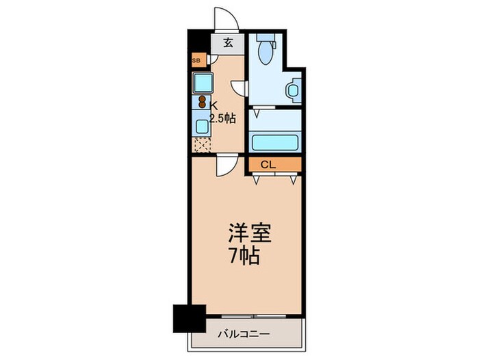間取り図 ﾗｸﾗｽ福島野田