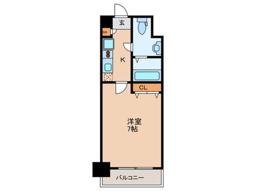 間取図 ﾗｸﾗｽ福島野田