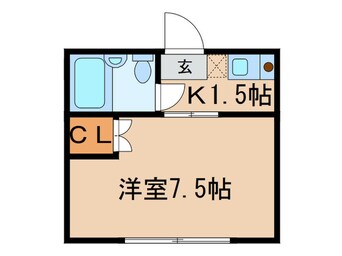 間取図 コーポクローバー