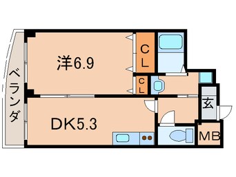 間取図 グランデル武庫之荘