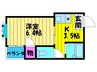 メゾンなごみ 1Kの間取り