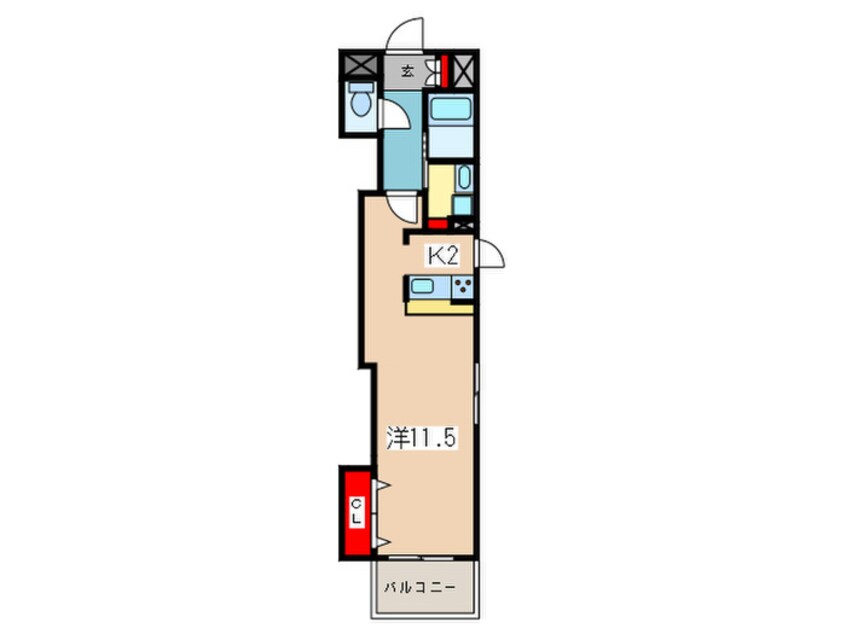 間取図 バ－スプレイス高津