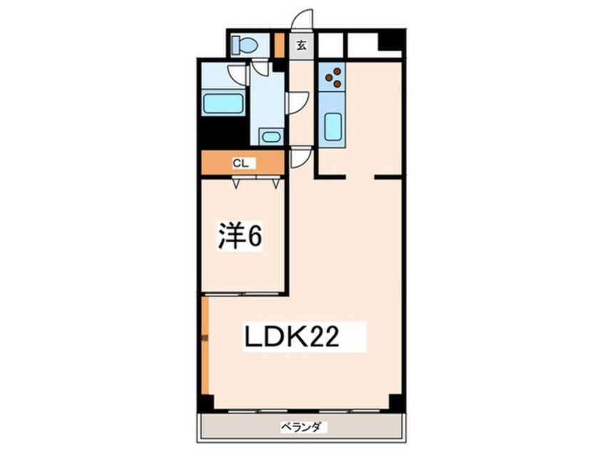 間取図 日興宝塚南口ｽｶｲﾏﾝｼｮﾝ(1002)