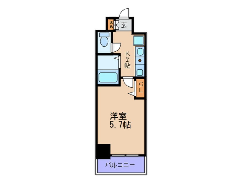 間取図 エスリード梅田西第２(604)