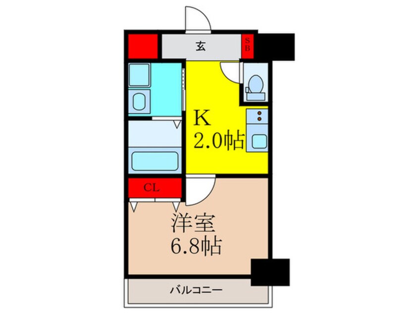 間取図 ふぁみーゆ服部天神