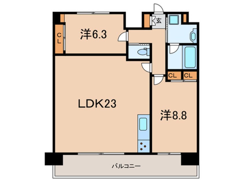 間取図 プレジオさくら夙川
