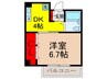 プチ鉢塚 1DKの間取り