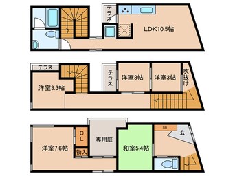 間取図 真法院町デザイナーズ戸建