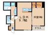 アーバン今堀 1LDKの間取り