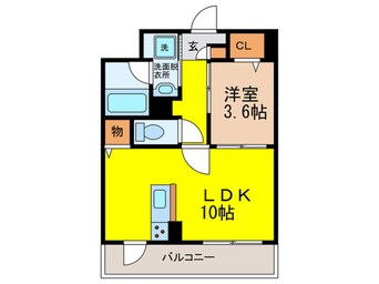 間取図 ペリドット長居公園