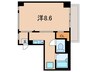 メルツ芦屋 1Rの間取り