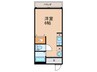 白龍ビル 1Rの間取り
