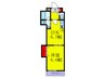 ＣＬＡＩＲ　ＴＯＷＥＲ 1DKの間取り
