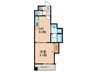 ＣＬＡＩＲ　ＴＯＷＥＲ 1DKの間取り