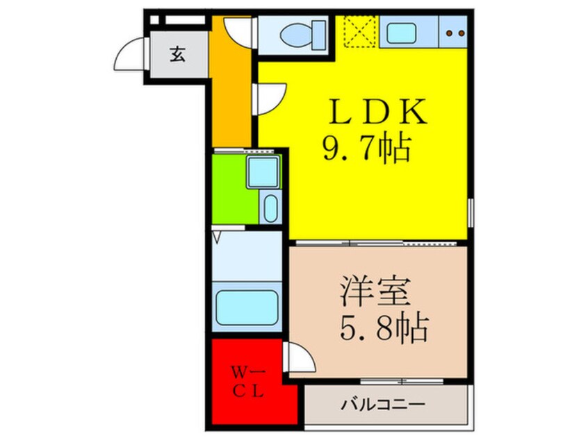 間取図 フジパレス茨木桜通り