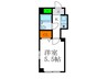 メゾンエスポワ－ル 1Kの間取り