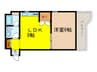 ウィンディⅤⅡ 1LDKの間取り