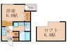 NEXSTAGE深草坊町 1Kの間取り