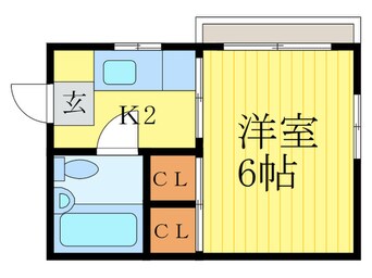 間取図 コーポタニグチ