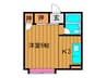 小川ハイツ 1Kの間取り