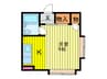 小川ハイツ 1Kの間取り