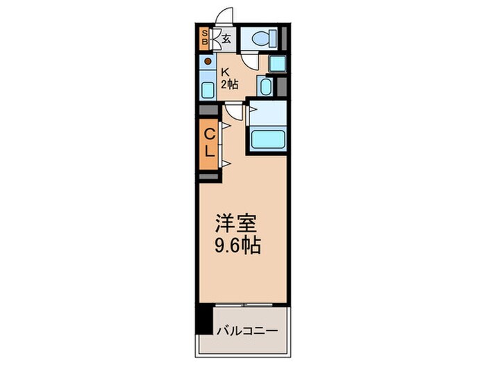 間取り図 エスリード天満橋(408)