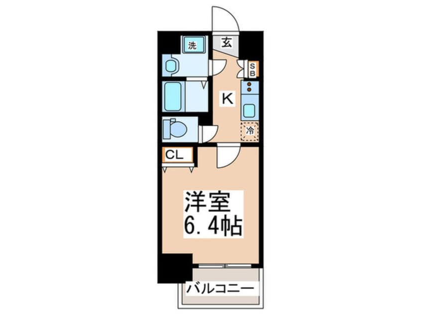 間取図 ジアコスモ九条シエル(904)