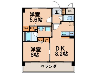 間取図 ｴｽﾃﾑﾌﾟﾗｻﾞ京都河原町通(504)