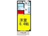 第２ヤングハイツ小野原 1Kの間取り