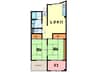 大塚マンション 2LDK+Sの間取り