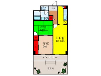 間取図 エクセルコ－ワ１番館