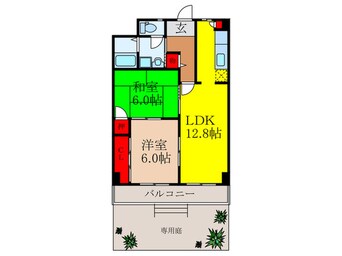 間取図 エクセルコ－ワ１番館