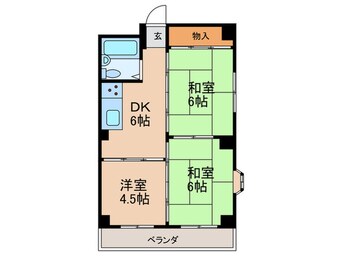 間取図 サンロイス西宮（301）