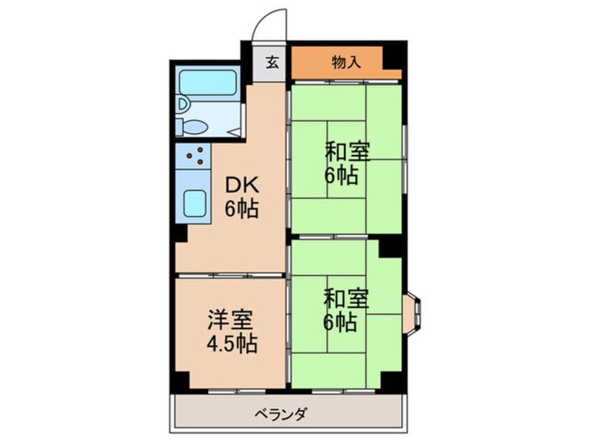 間取図 サンロイス西宮（301）