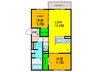 ラ　ヴィータ鳳 2LDKの間取り
