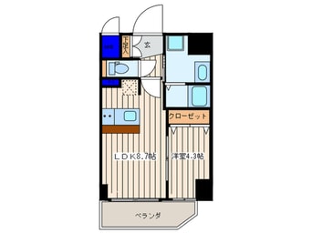 間取図 プレサンス難波クチュール(210)