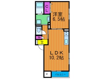 間取図 プリムローズ外大前