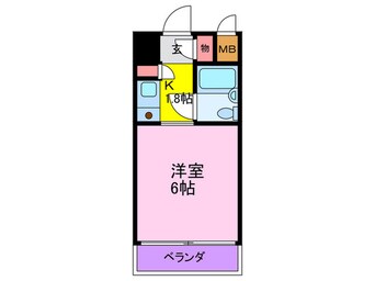 間取図 グロ－バル野田（５０２）