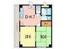 メゾンＴＯＭ篠久保 2DKの間取り