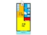 川忠ビル 1DKの間取り