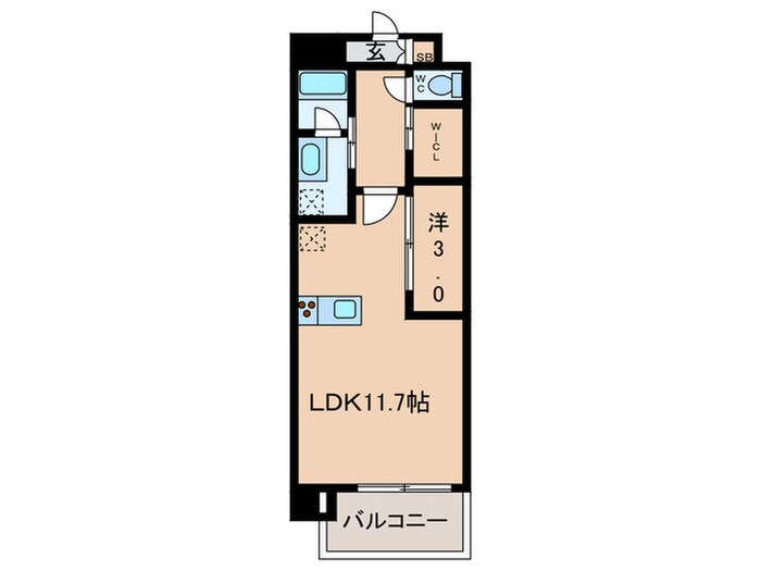 間取り図 セレニテフラン谷町四丁目