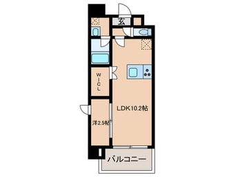 間取図 セレニテフラン谷町四丁目