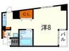 アクティ王子公園 1Rの間取り