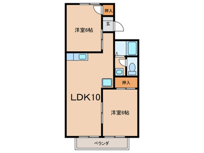 間取図 ドルチェハイツ